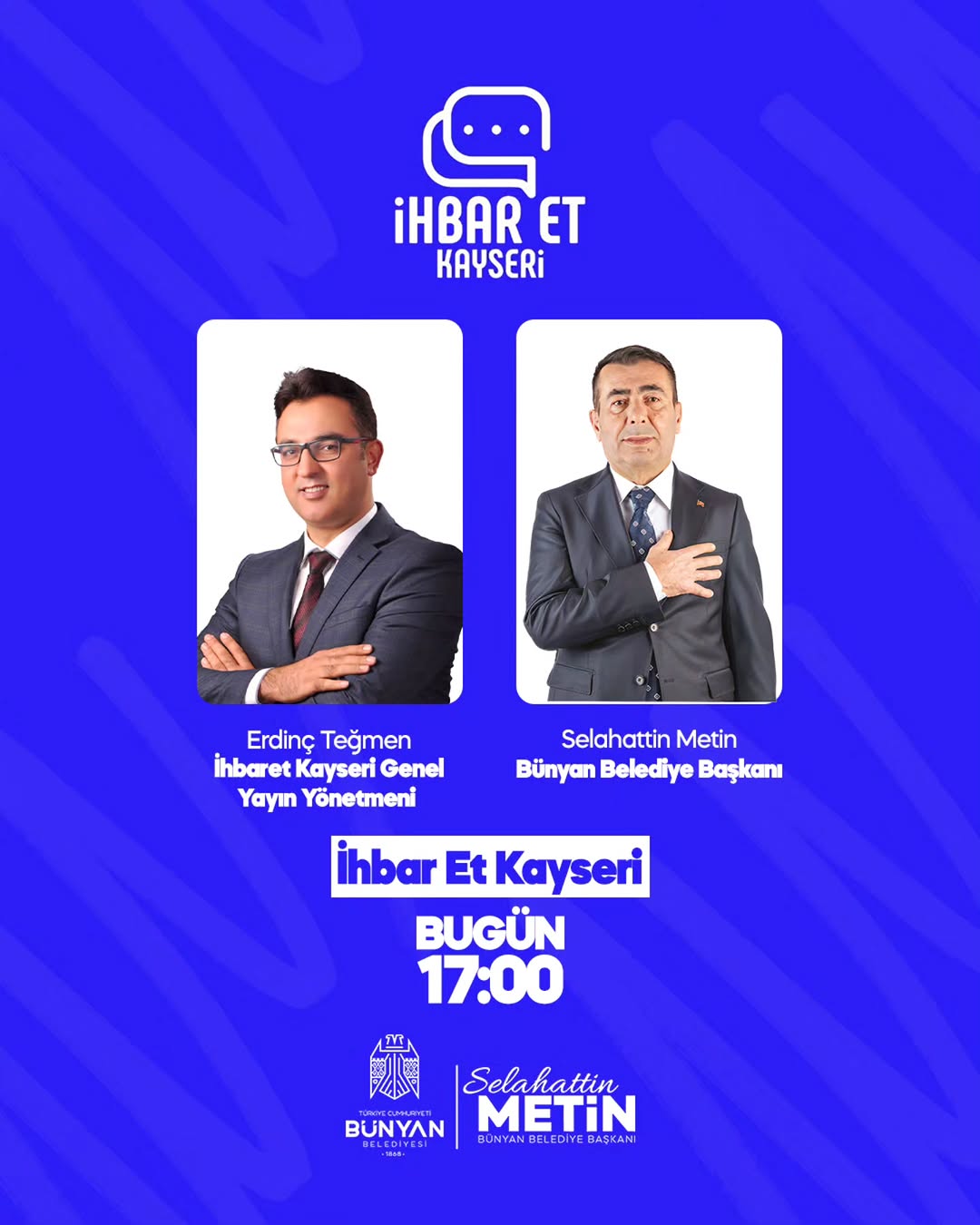 Bünyan Belediye Başkanı, Kayseri'de Canlı Yayında Hemşehrileriyle Buluşuyor