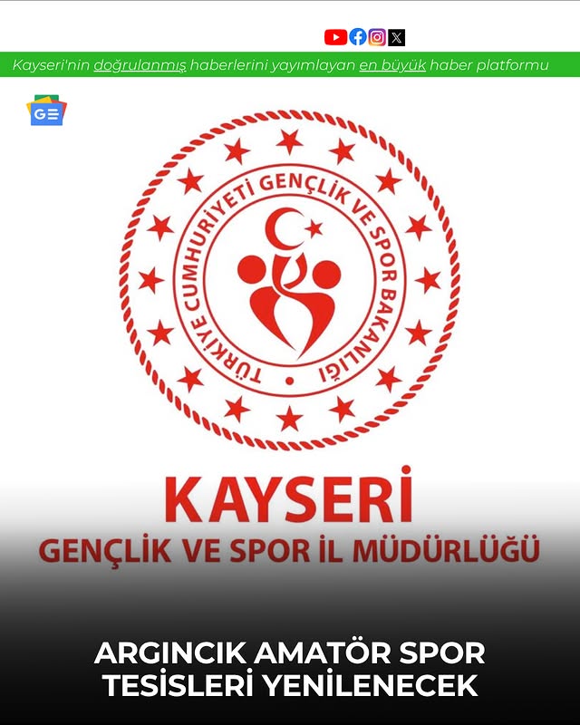 Kayseri'de Argıncık Amatör Spor Tesisleri Bakım Onarım İşi İhaleye Çıkıyor
