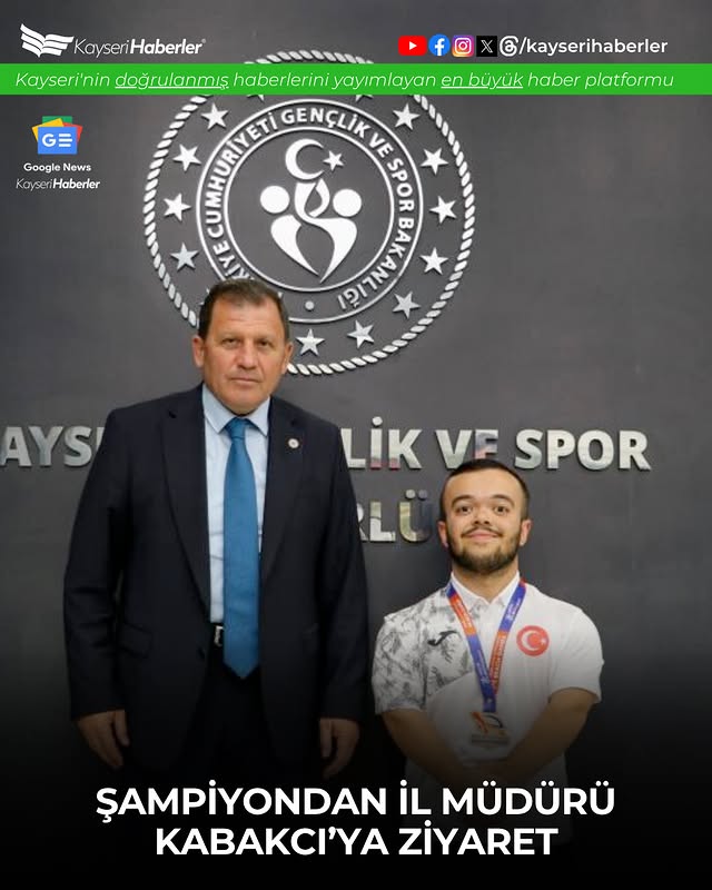 Kayserili Milli Sporcu Çağdaş Kaya, Dünya Şampiyonluklarıyla Gururlandırdı