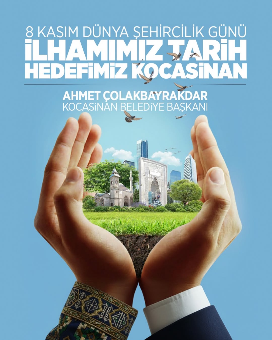 Kayseri Kocasinan Belediyesi'nden 8 Kasım Dünya Şehircilik Günü Mesajı