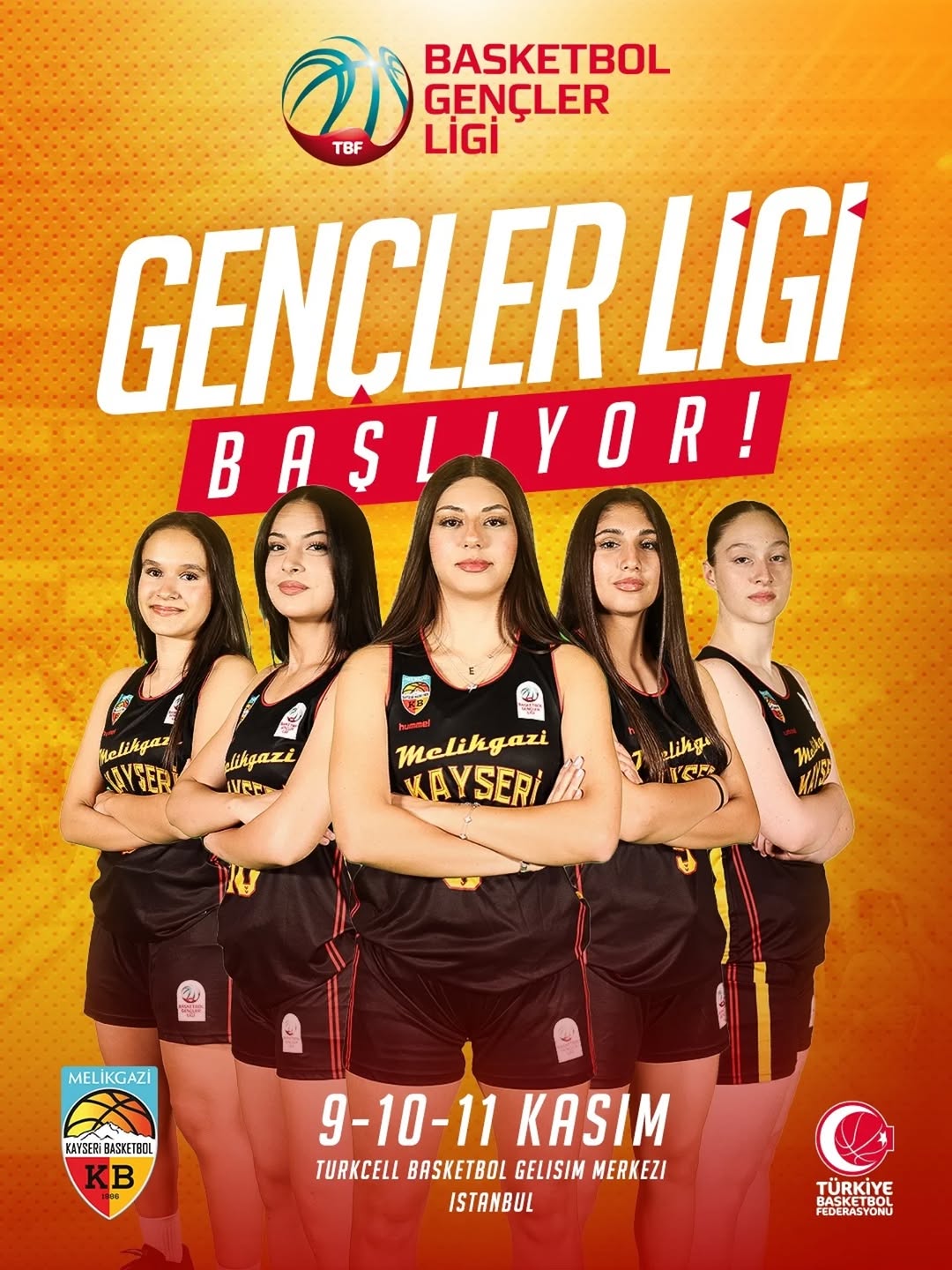 Melikgazi Kayseri Basketbol Genç Takımı, BGL Sezonuna Başlıyor