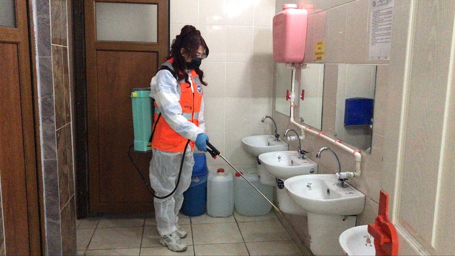 Talas Belediyesi Okulları Yaz Tatilinde Dezenfekte Ediyor