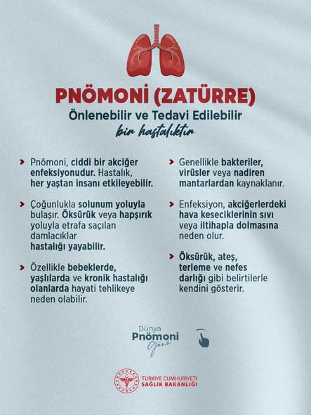 Kayseri'de Dünya Zatürre Günü'nde Farkındalık Yaratılıyor