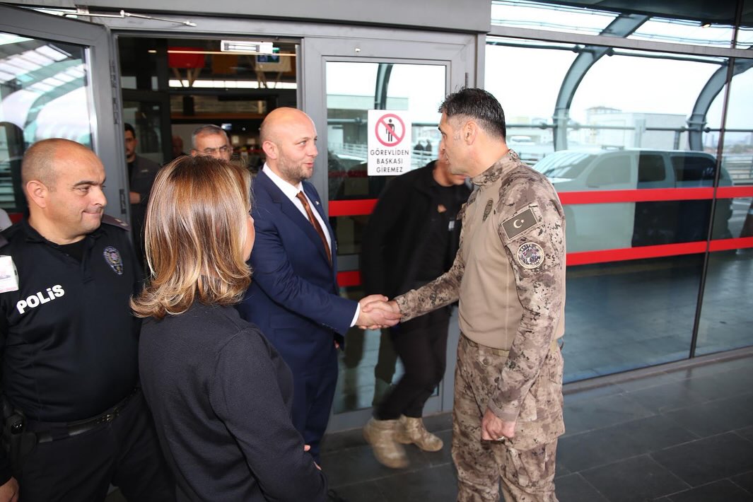 Kayseri Emniyet Müdürü Atanur Aydın'dan Havalimanına Ziyaret