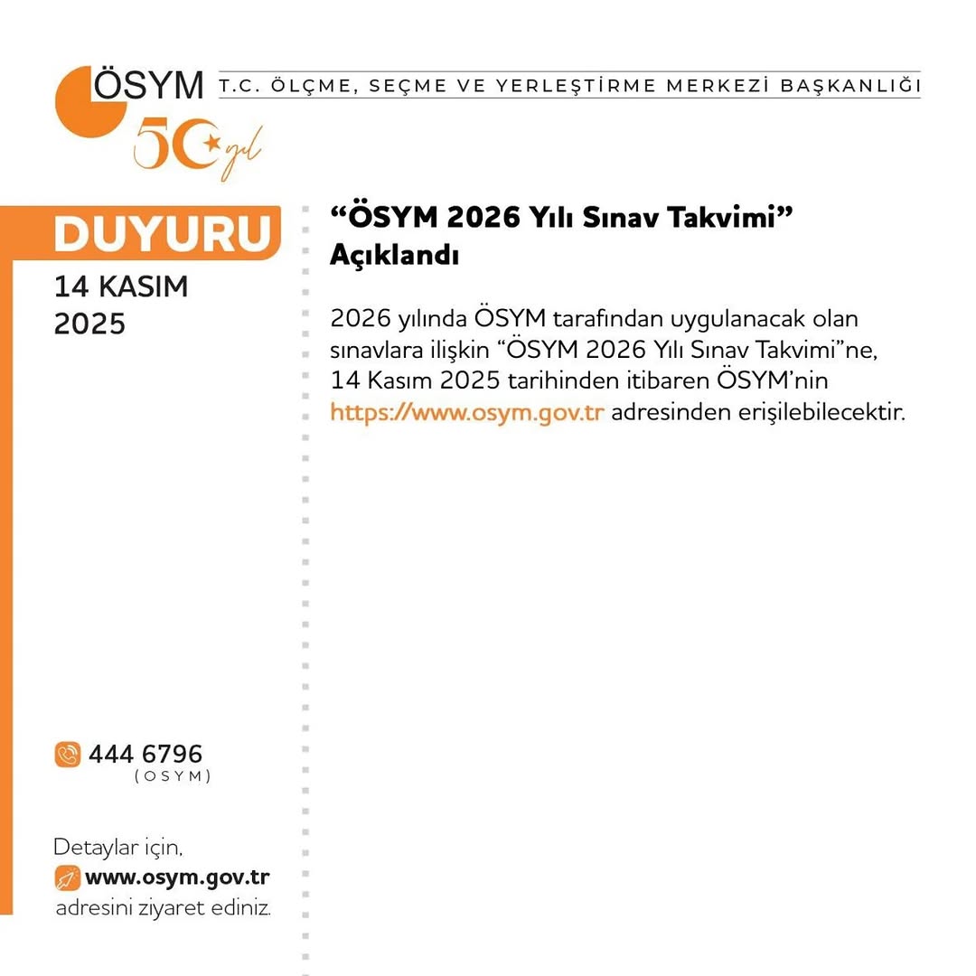 2020 YKS ve MSÜ Sınav Tarihleri Açıklandı