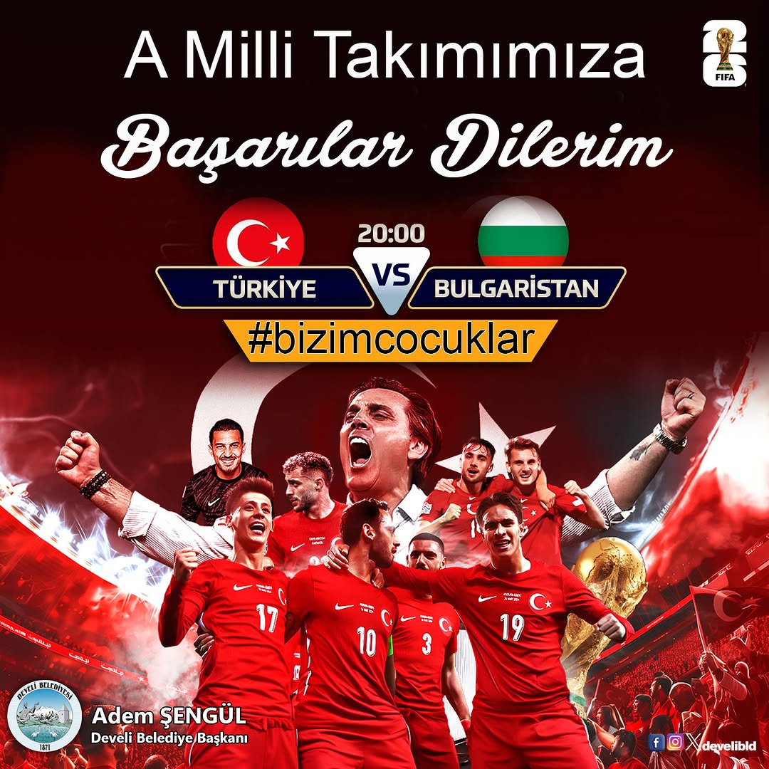 Develi Belediye Başkanı, Milli Takım'a Başarılar Diledi