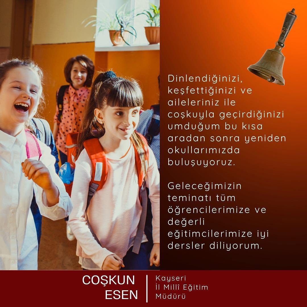 Kayseri'de Yeni Eğitim-Öğretim Yılı Heyecanı Başladı