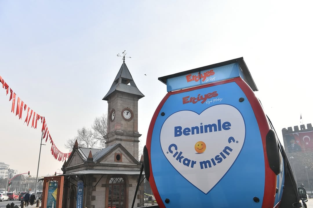 Erciyes'teki Gondol Kayseri Sokaklarında Görüldü