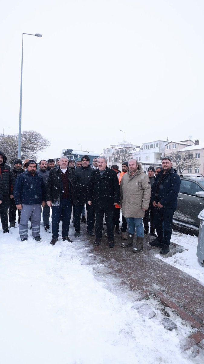 Melikgazi Belediyesi Karla Mücadelede Gece Gündüz Çalışıyor