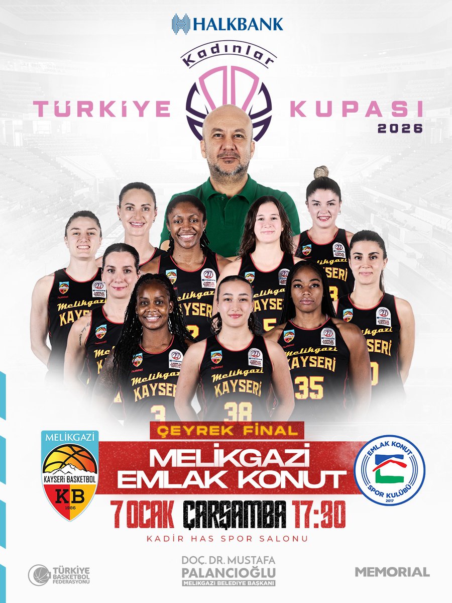 Kayseri'de Basketbol Heyecanı: Emlak Konut SK ile Kayseri Basketbol Kupa Mücadelesine Hazır