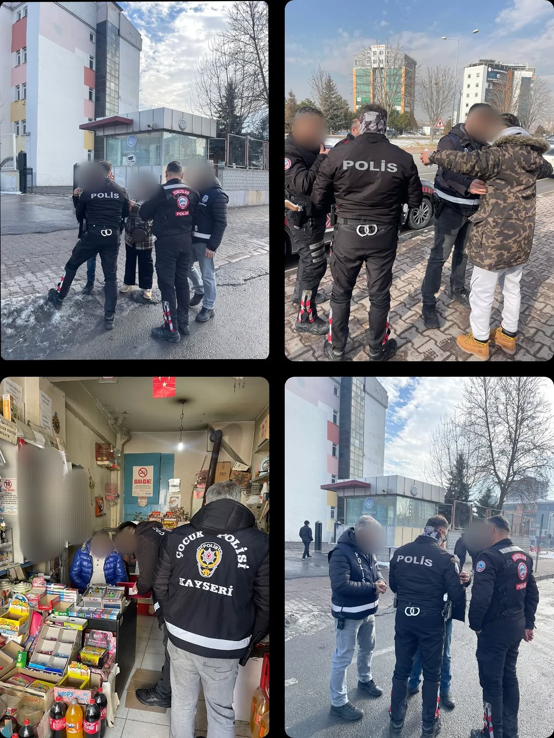 Kayseri'de Okul Çevrelerinde Güvenlik Uygulaması: 642 Kişi Sorgulandı