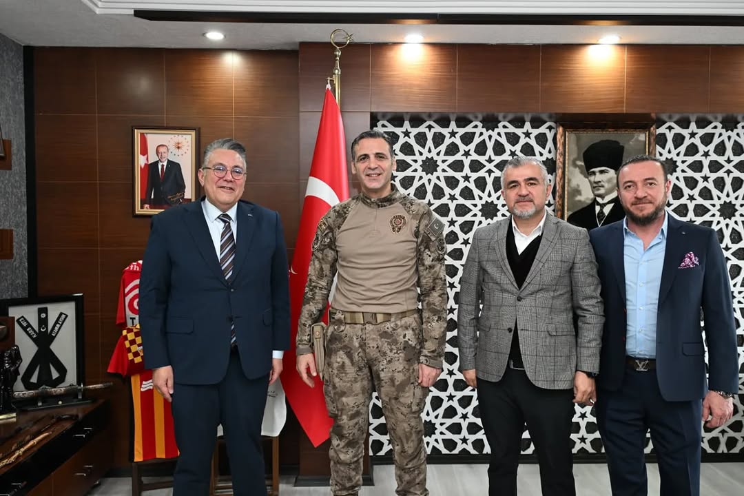 Akdeniz Mobilya İhracatçıları Kayseri'de Emniyet Müdürü'nü Ziyaret Etti