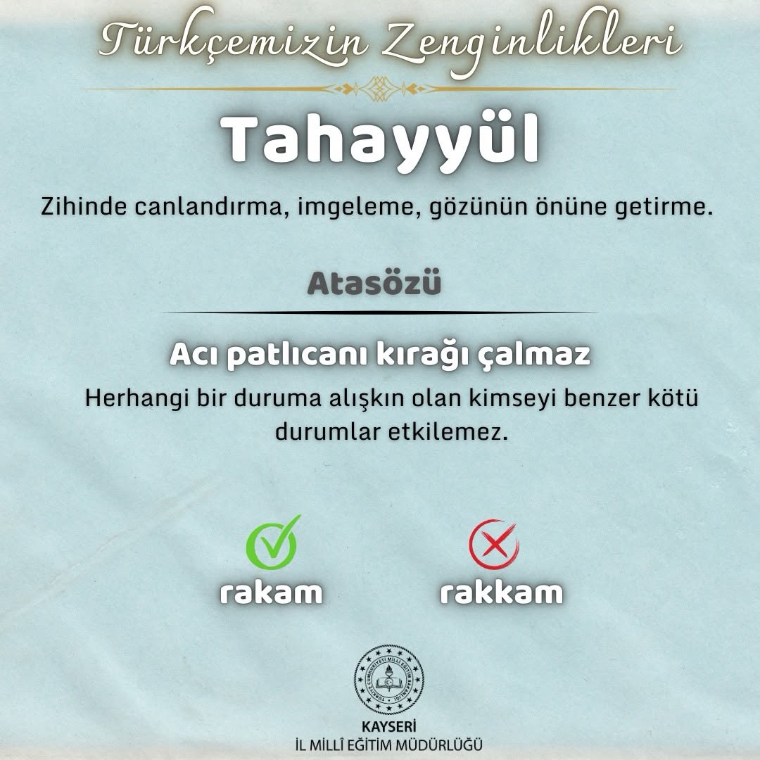 Kayseri'de Öğretmenlerin Mesleki Gelişim Çalıştayı Düzenlendi