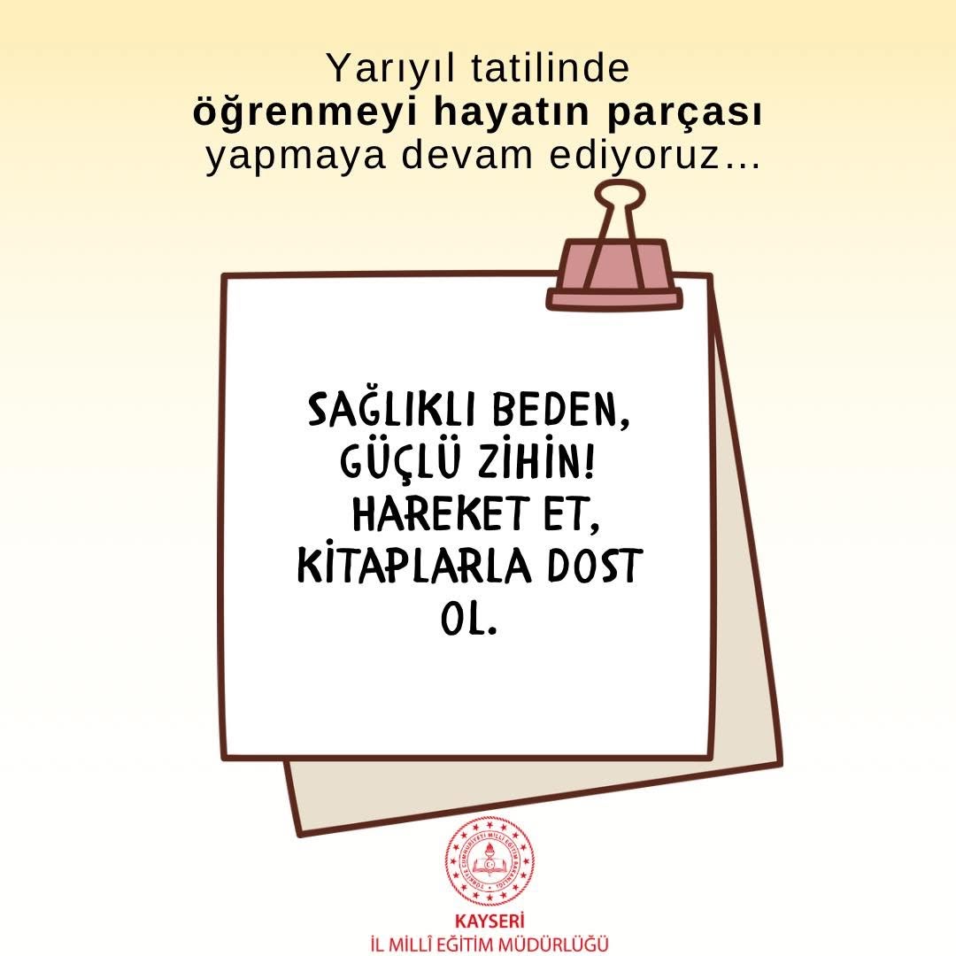 Kayseri'de Yeni Eğitim-Öğretim Yılı Heyecanı Başlıyor