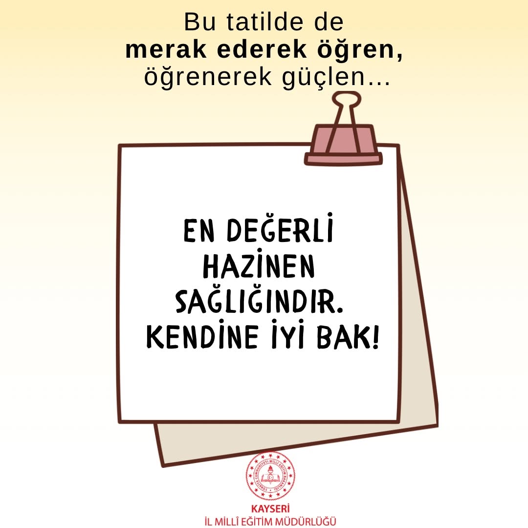 Kayseri'de Yeni Eğitim-Öğretim Yılı Heyecanı Başlıyor