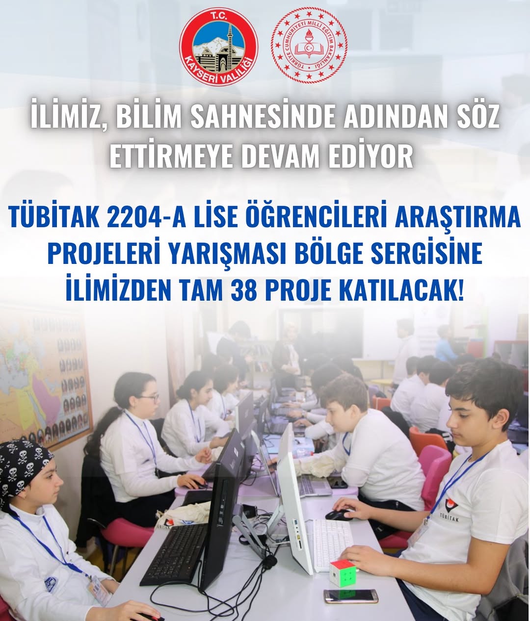Kayseri, TÜBİTAK 2204-A Araştırma Projeleri Bölge Finalinde Büyük Başarı Yakaladı