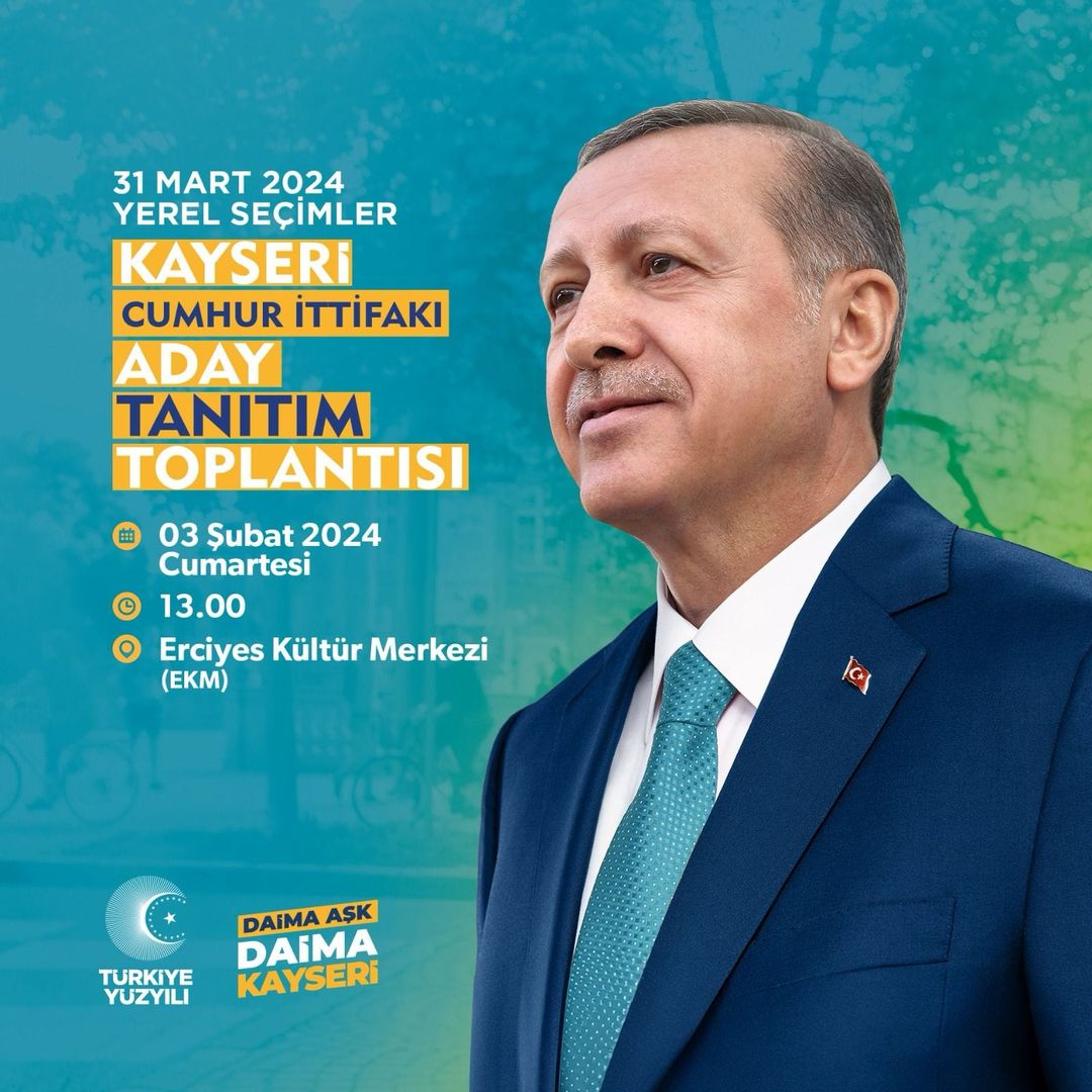 Kayseri'de Cumhur İttifakı, Yerel Seçim Adaylarını Tanıtacak