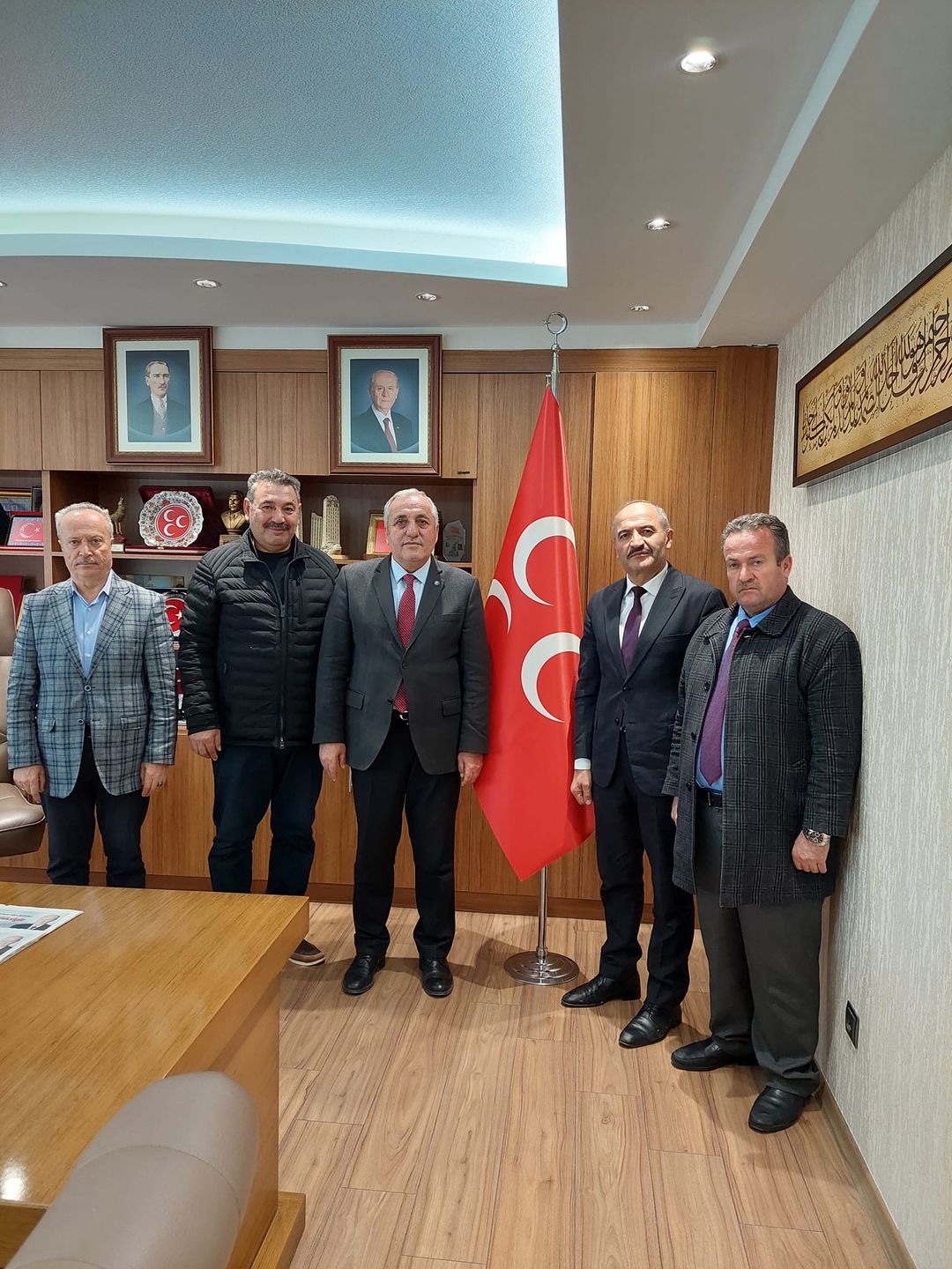 Felahiye'de MHP Adayı Vural Coşkun, parti temsilcileriyle istişarelerde bulundu