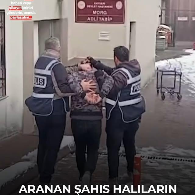 Kayseri'de Aranan Şahıs Halıların Arkasında Saklanırken Yakalandı