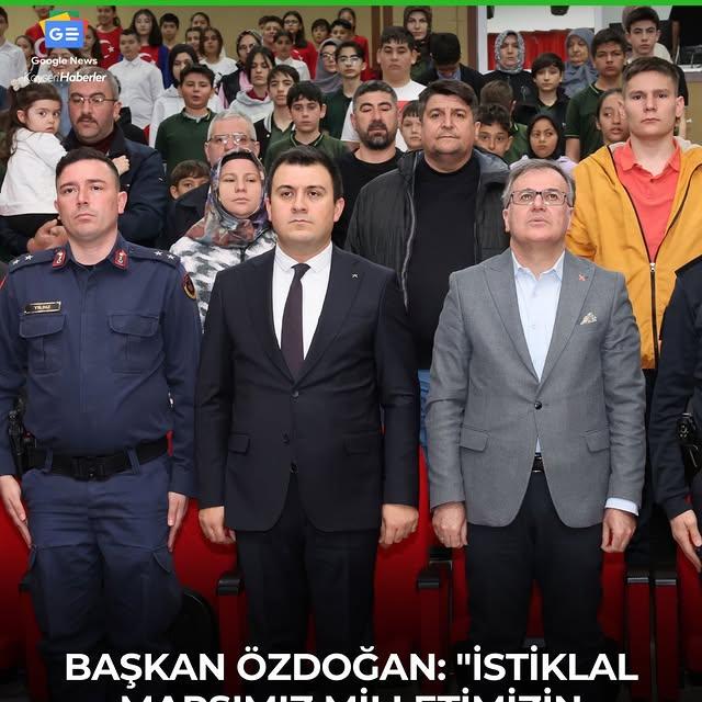 Hacılar'da İstiklal Marşı'nın Kabulü ve Mehmet Akif Ersoy Anma Günü Coşkusu