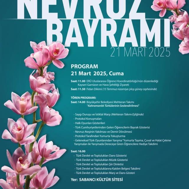 Kayseri'de Nevruz Şöleni Düzenlenecek