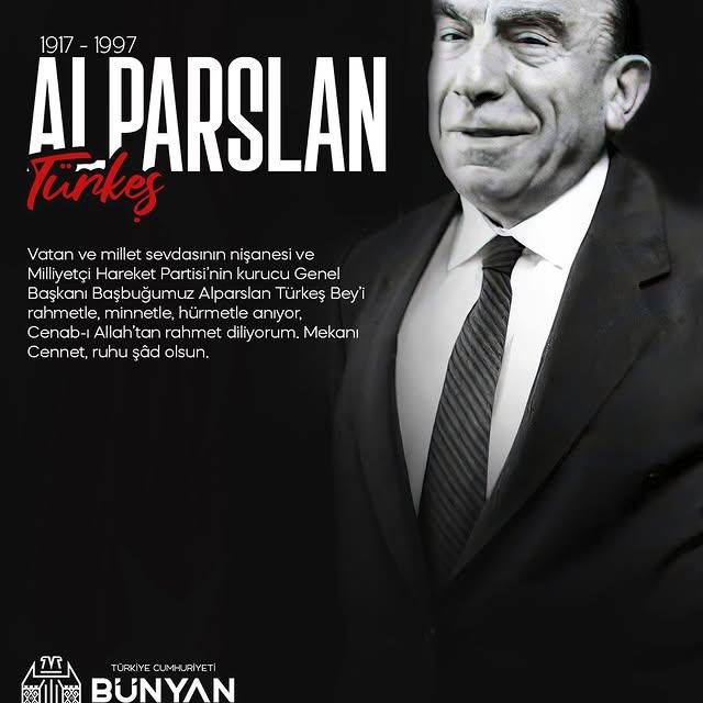 Bünyan Belediyesi'nden Alparslan Türkeş Anması