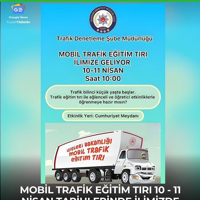 Kayseri'de Trafik Bilinci Artırma Çalışmaları Başlıyor