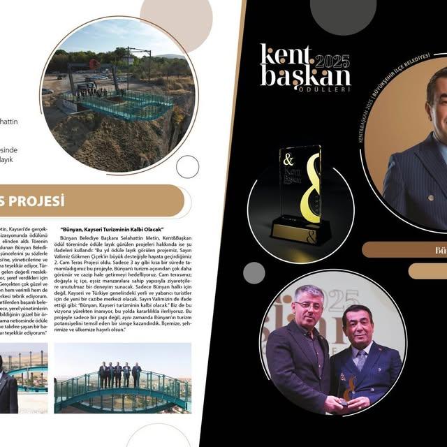 Bünyan Belediyesi Turizm Projesiyle Ödül Kazandı