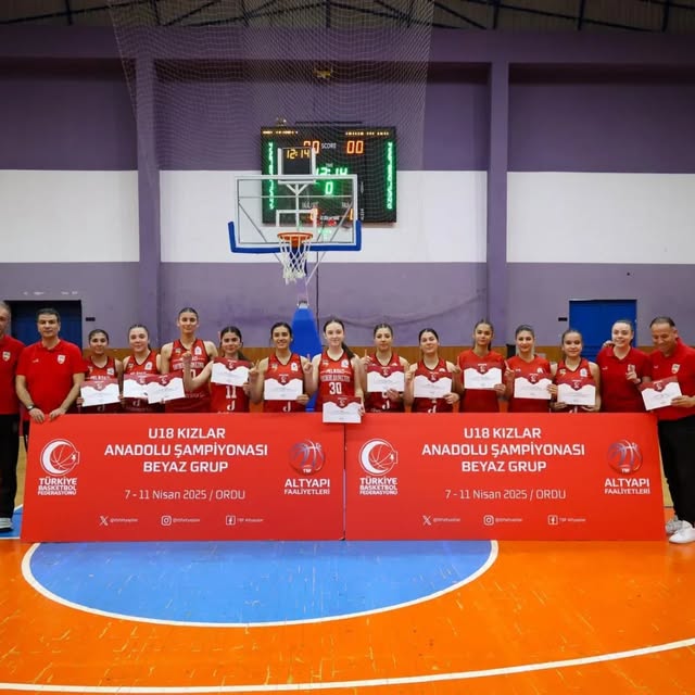 Melikgazi Kayseri Basketbol'un Genç Kızları Anadolu Şampiyonası'nda Zafere Ulaştı