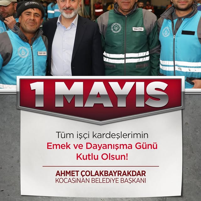 Kayseri Kocasinan Belediyesi, 1 Mayıs Emek ve Dayanışma Günü'nü Kutladı