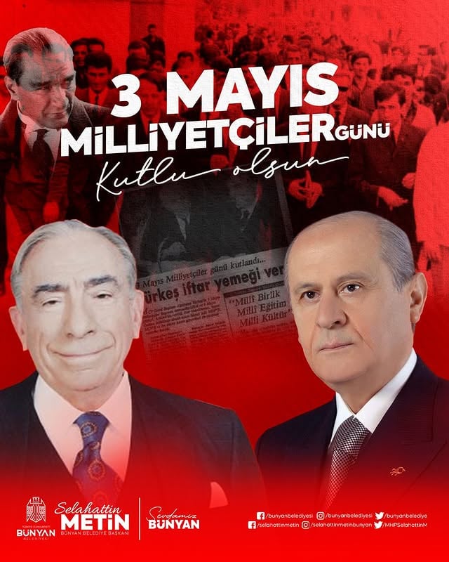3 Mayıs Milliyetçiler Günü: Türk Milletinin Birlik ve Beraberlik Gün Kutlaması