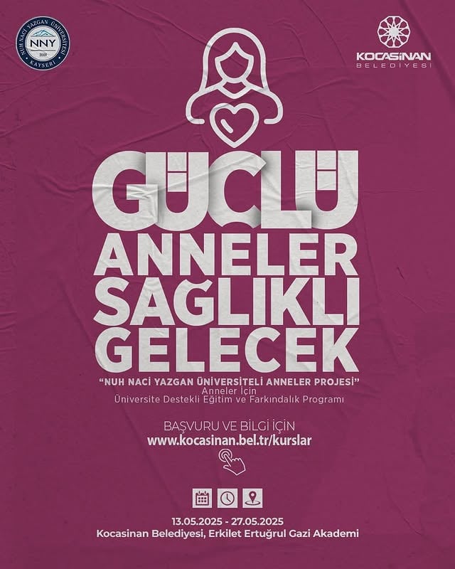 Kayseri Kocasinan Belediyesi, Anneler İçin Üniversite Destekli Eğitim Programı Başlattı