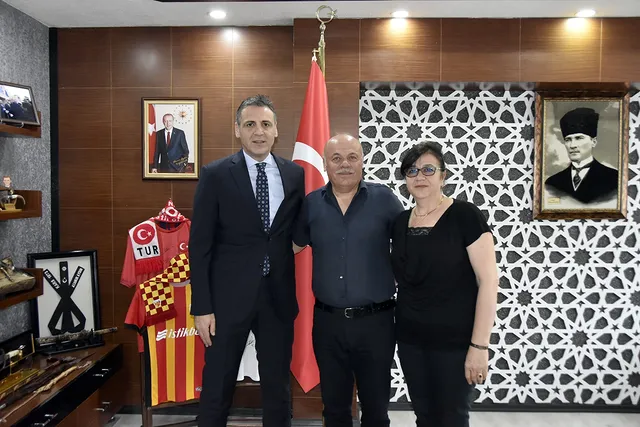 Emekli Polis Memuru Yılmaz Şakı, Kayseri Emniyet Müdürü Aydın'ı Ziyaret Etti