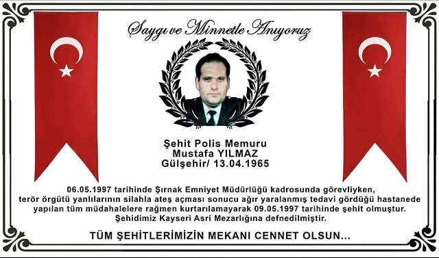 Kayseri'de Şehit Astsubay Aydın'ın Şehadet Yıldönümü Anıldı