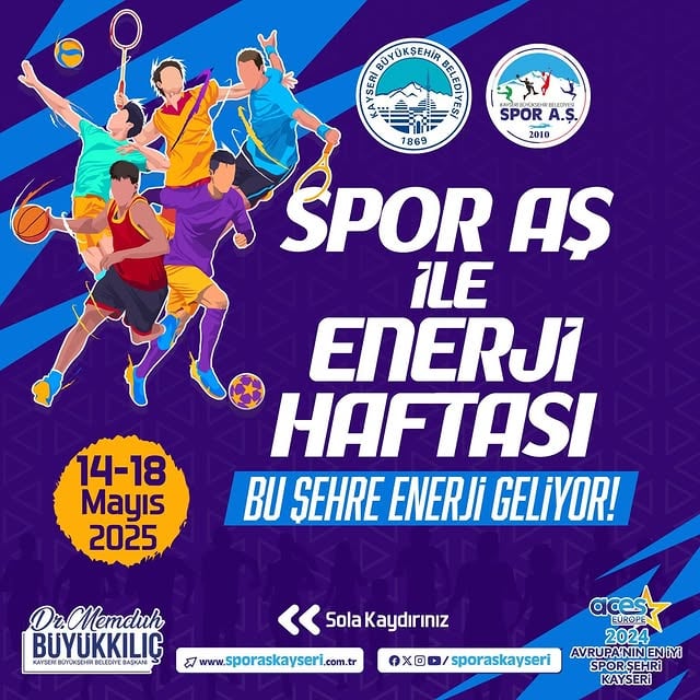 Kayseri'de Enerji Haftası ve Gençlik Coşkusu: Sporla Buluşuyor