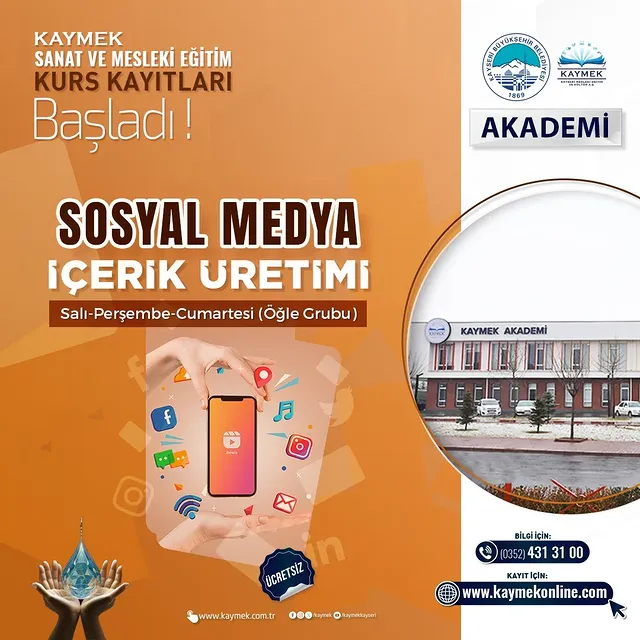 KAYMEK Akademi'de Yeni Kurslar Başladı: Kayıtlar Online Platformda Devam Ediyor