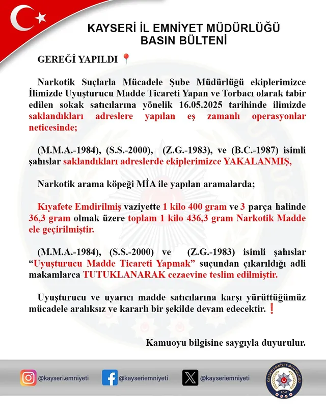 Kayseri'de Valilik Teşkilatında Görev Değişimi