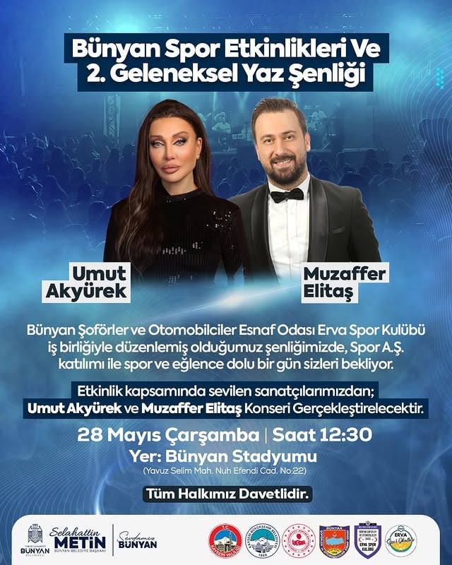 Bünyan'da Spor ve Eğlence Dolu Şenlik Düzenleniyor