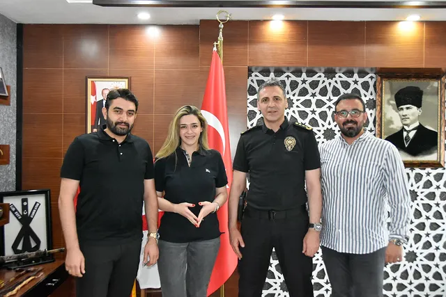 Kayseri Emniyet Müdürlüğünü Ziyaret Eden Turizm Firması Yetkilileri