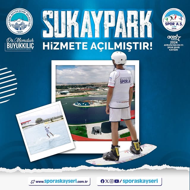 Kayseri'de Yaz Eğlencesi Başladı: SUKAYPARK Kapılarını Açtı