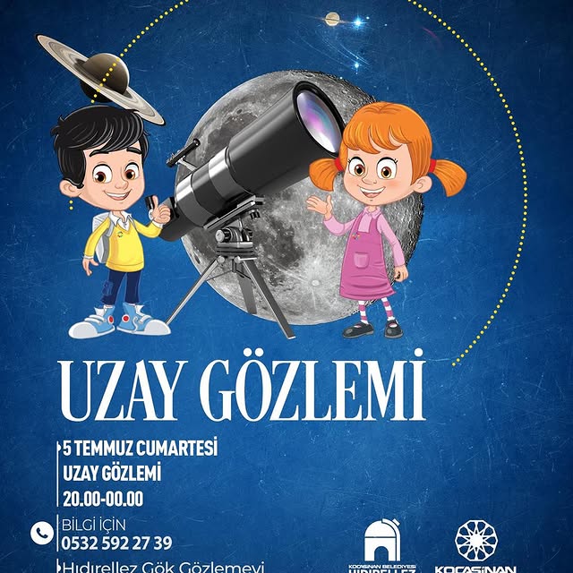 Kayseri'de Ücretsiz Uzay Gözlemi Etkinliği Düzenleniyor