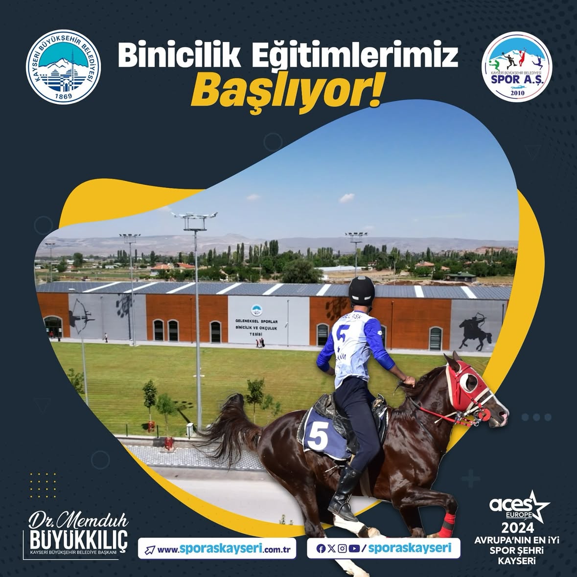 Kayseri'de Binicilik Eğitimleri Başlıyor: Kayıtlar Başladı