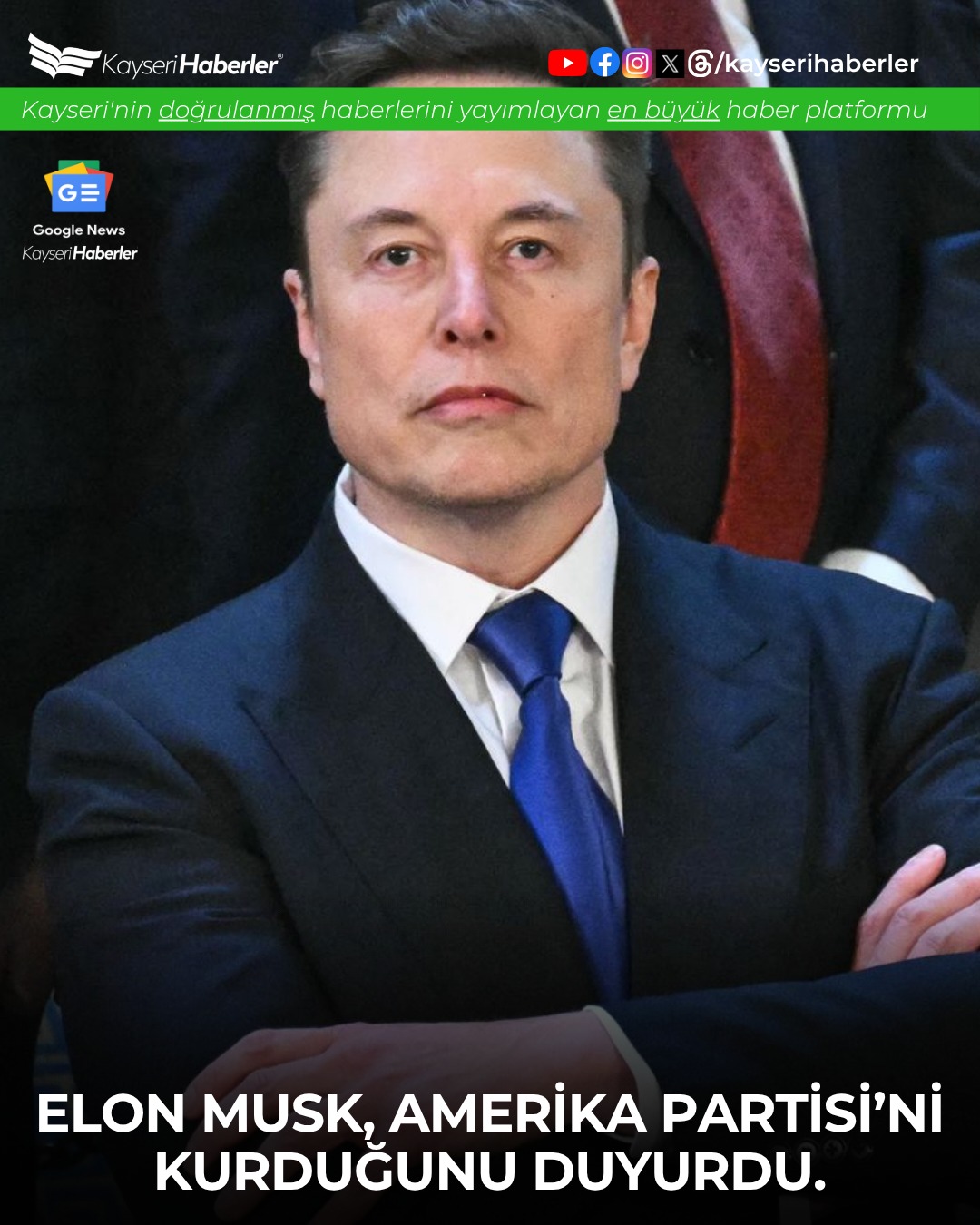 Elon Musk'tan Yeni Parti Kurulumu: Amerika Partisi