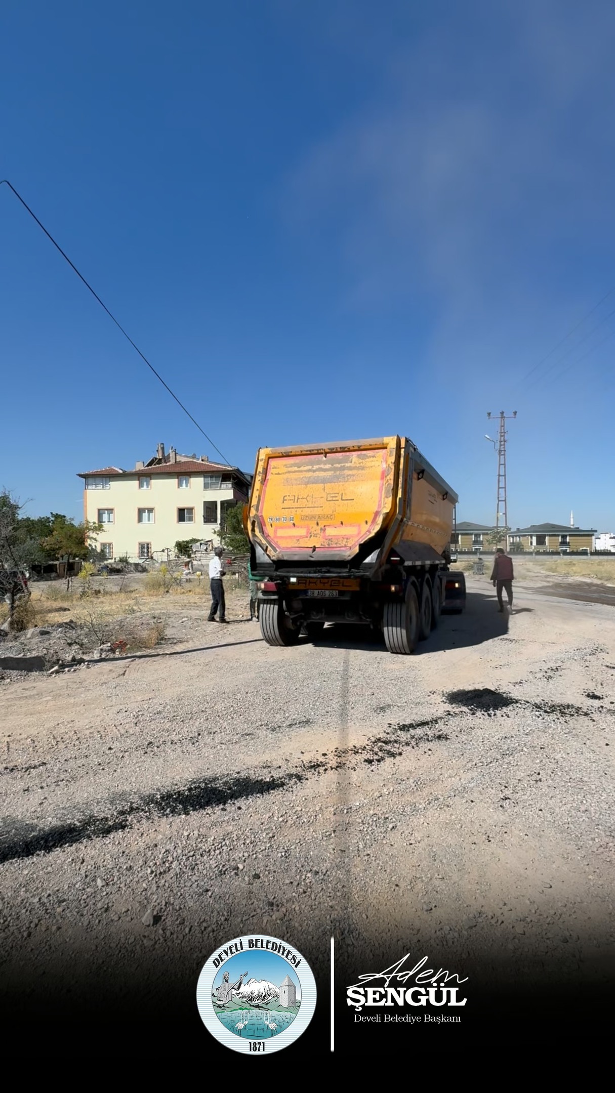 Develi Belediyesi Bahçelievler Mahallesi'nde Sıcak Asfalt Çalışmalarına Başladı