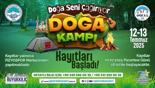 Kayseri'de Doğa Kampı Kayıtları Başladı: Tarih, Ücret ve Detaylar