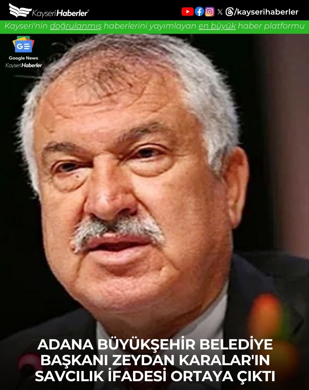 Adana Büyükşehir Belediye Başkanı Zeydan Karalar Savcılıkta Görüntü Verdi: 