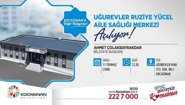 Kocasinan Belediyesi Uğurevler'de Yeni Aile Sağlığı Merkezi Açıyor