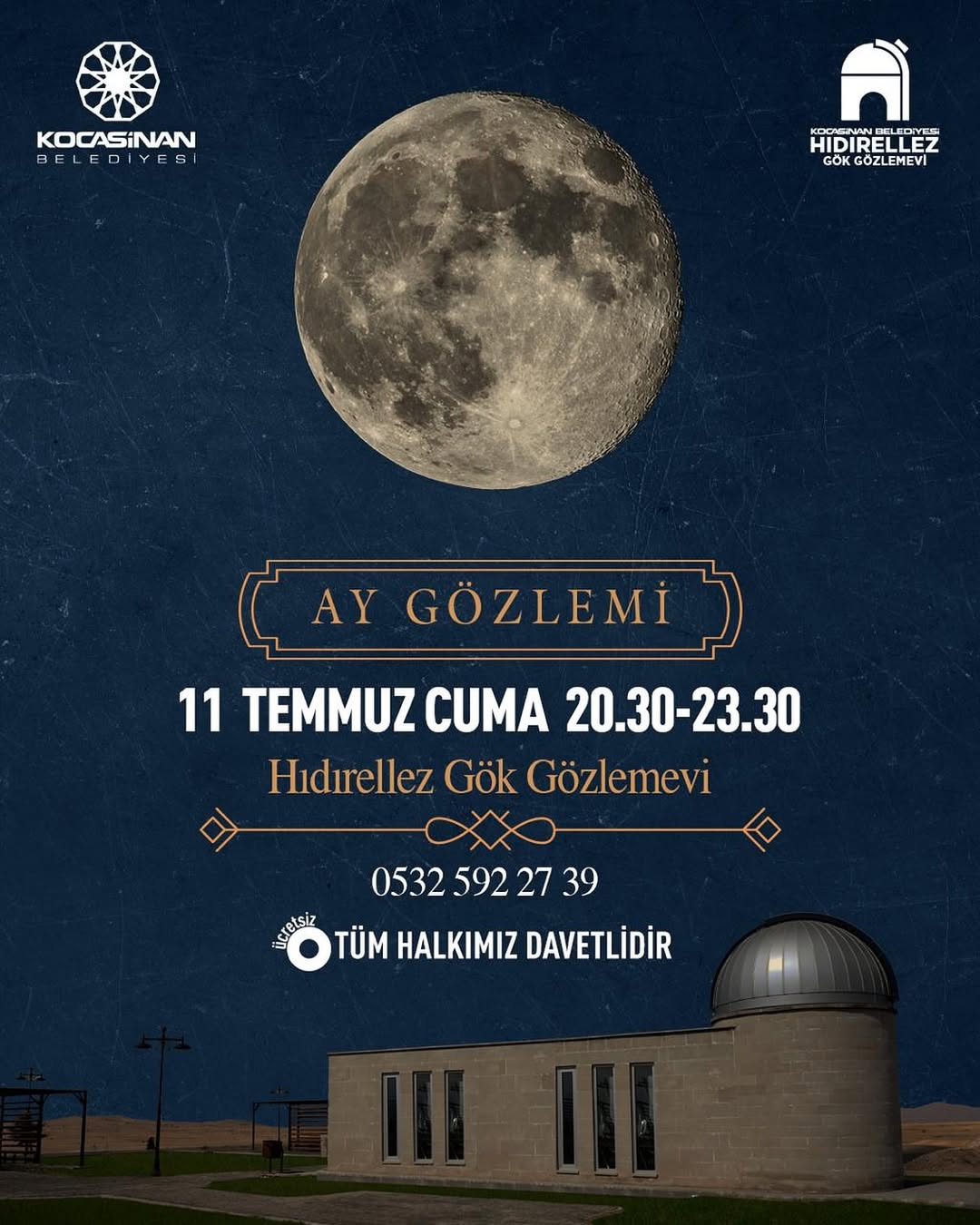 Kayseri'de Ücretsiz Gök Gözlem Etkinliği Düzenleniyor
