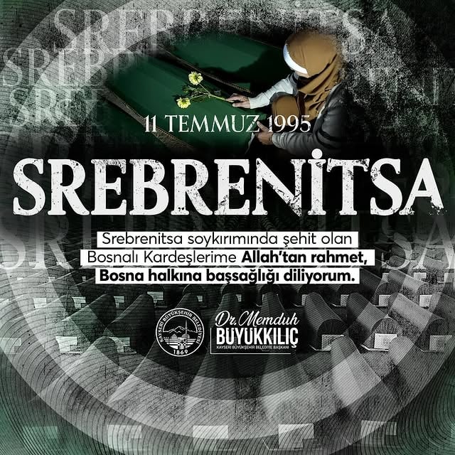 Kayseri Büyükşehir Belediyesi Srebrenitsa Soykırımı'nı Andı