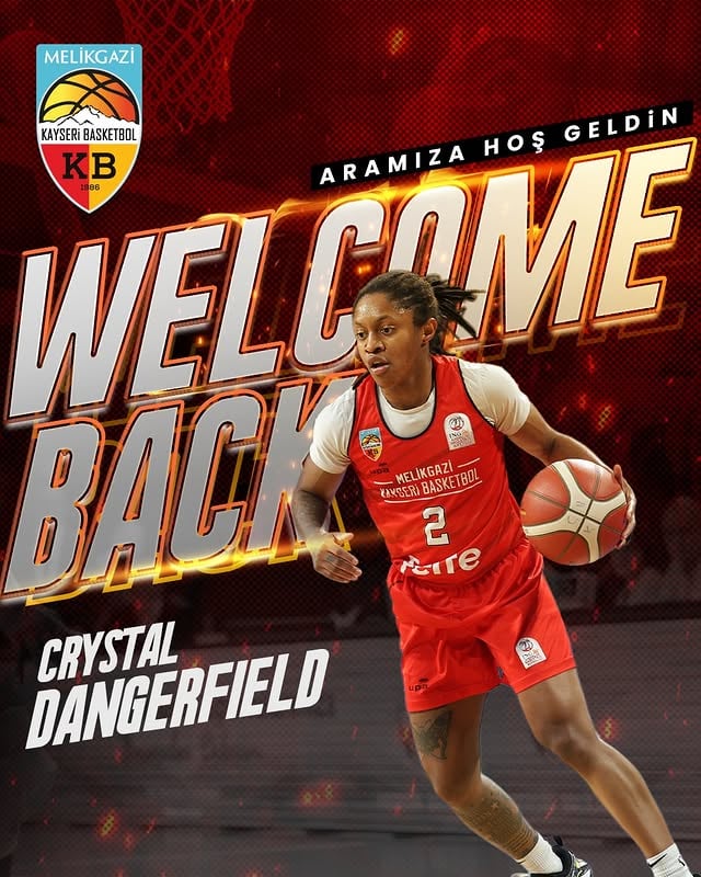 Melikgazi Kayseri Basketbol SK, Crystal Dangerfield ile Sözleşme Yeniledi